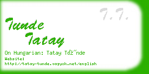 tunde tatay business card
